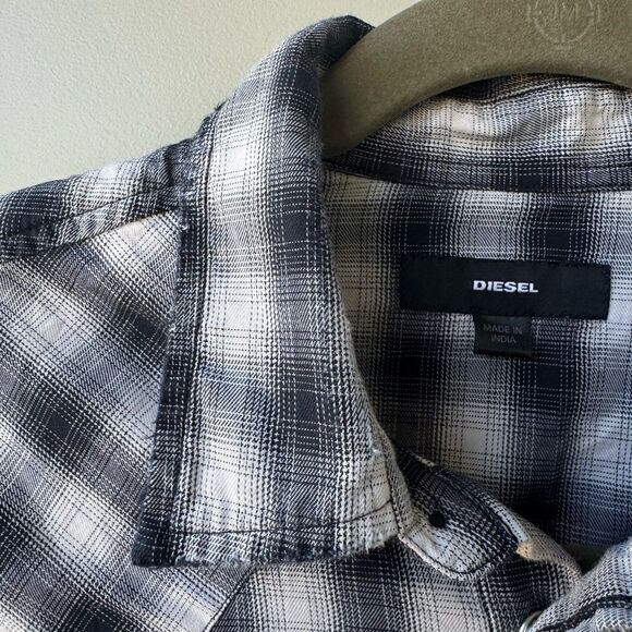 Diesel Long Sleeve Western Cowboy Snap Button-Up Shirt Men’s Size S Long Sleeve - Picture 9 of 9